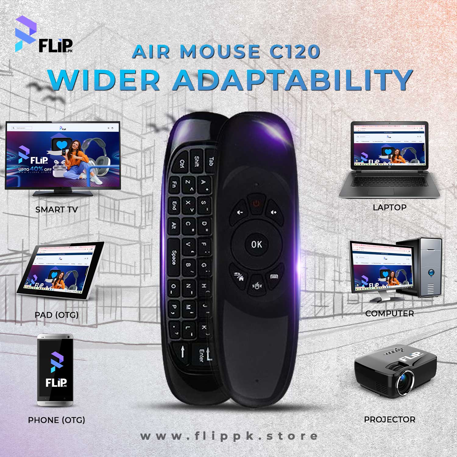 Air Mouse C120 for Android and Smart TV