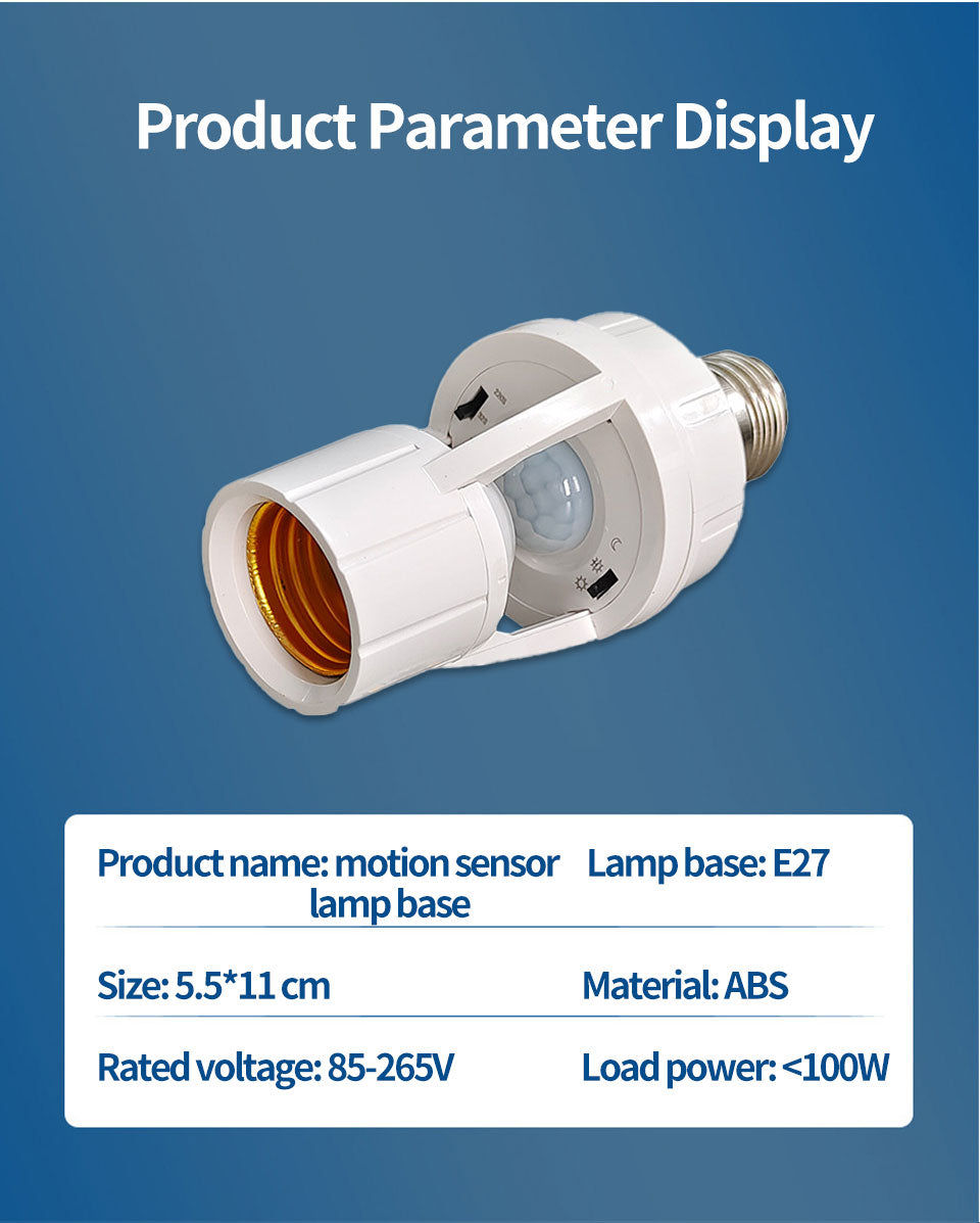 Motion Sensor LED Bulb Holder